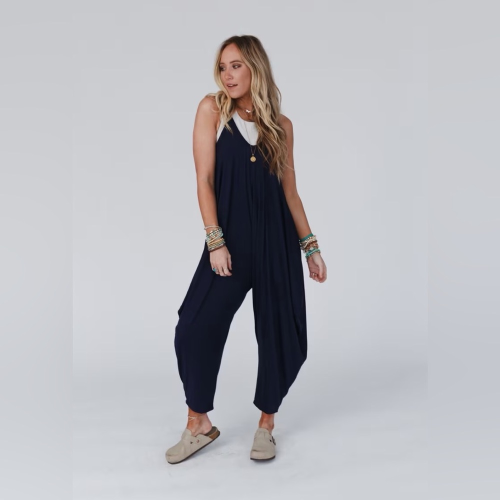 Three Bird Nest The Perfect Harem Jumpsuit in Plum